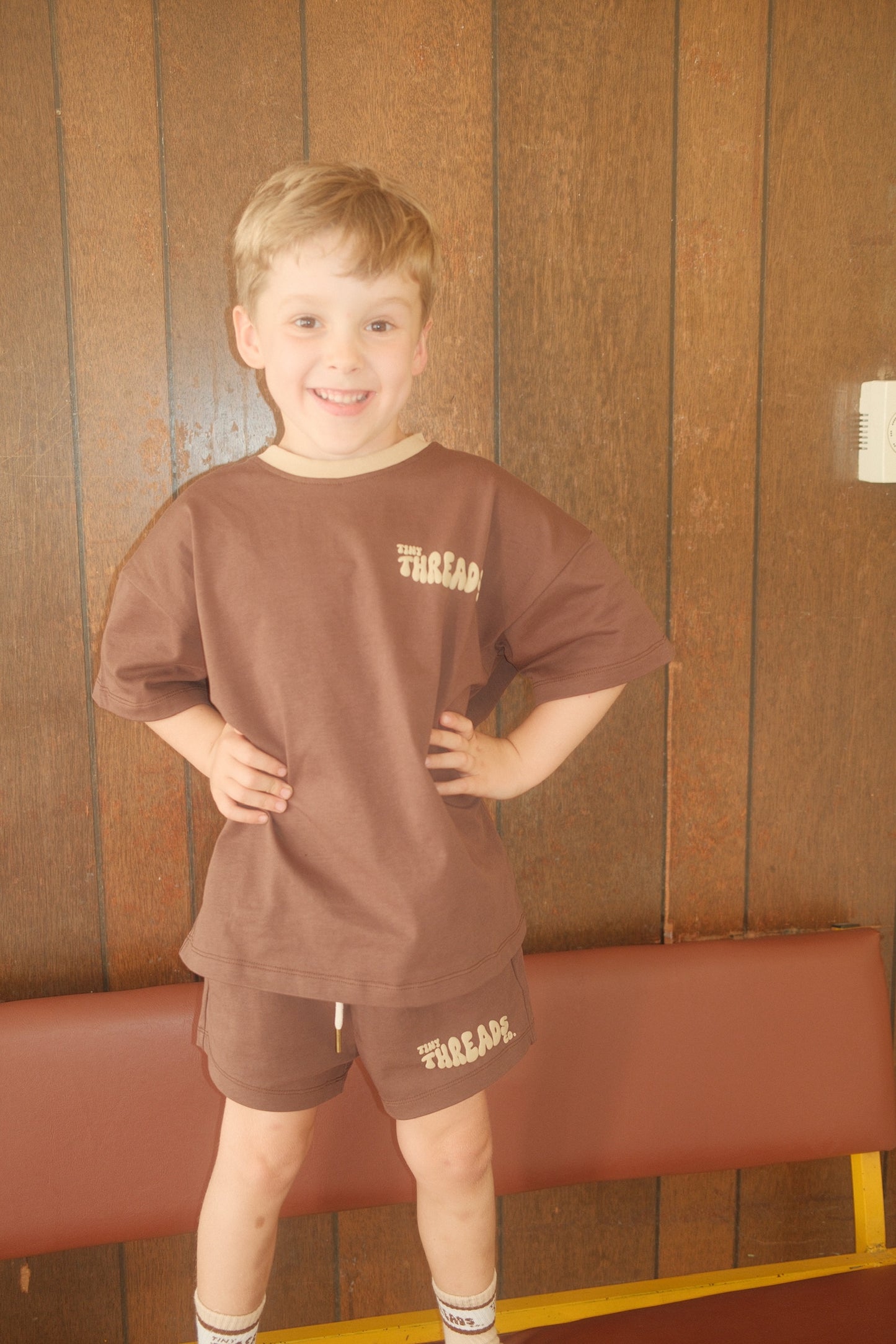 Chocolate short sleeve set