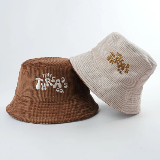 Brown bucket hat