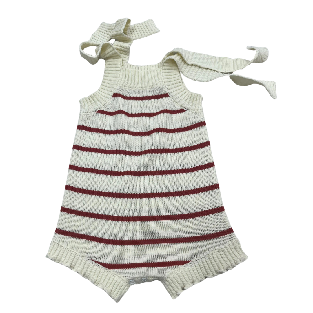 Festive fits knit romper