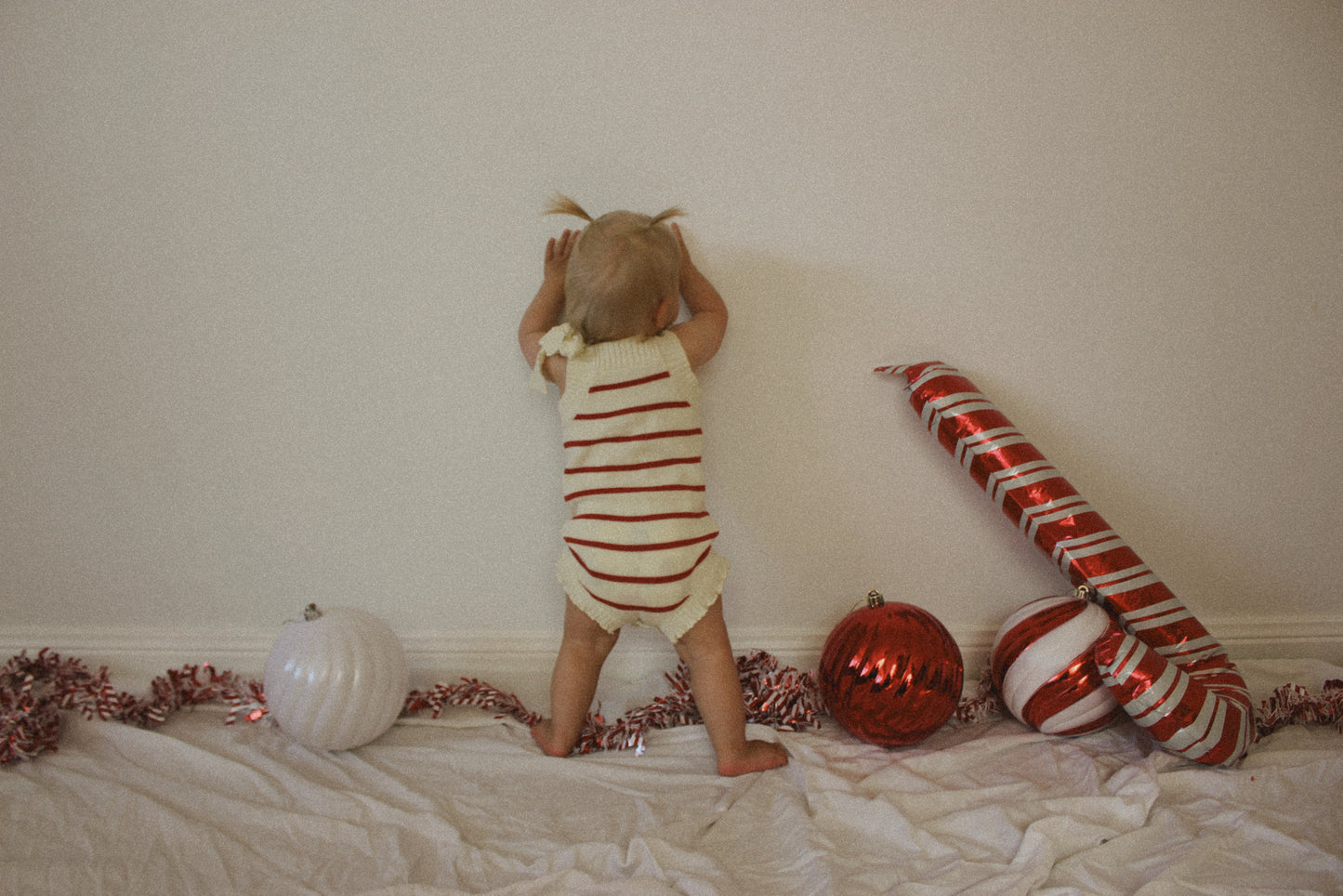 Festive fits knit romper